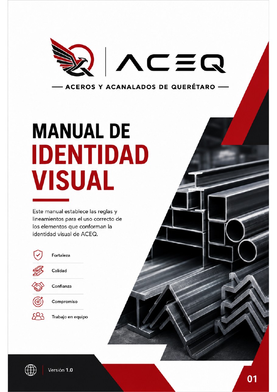 Portada del Manual de Identidad Visual de ACEQ
