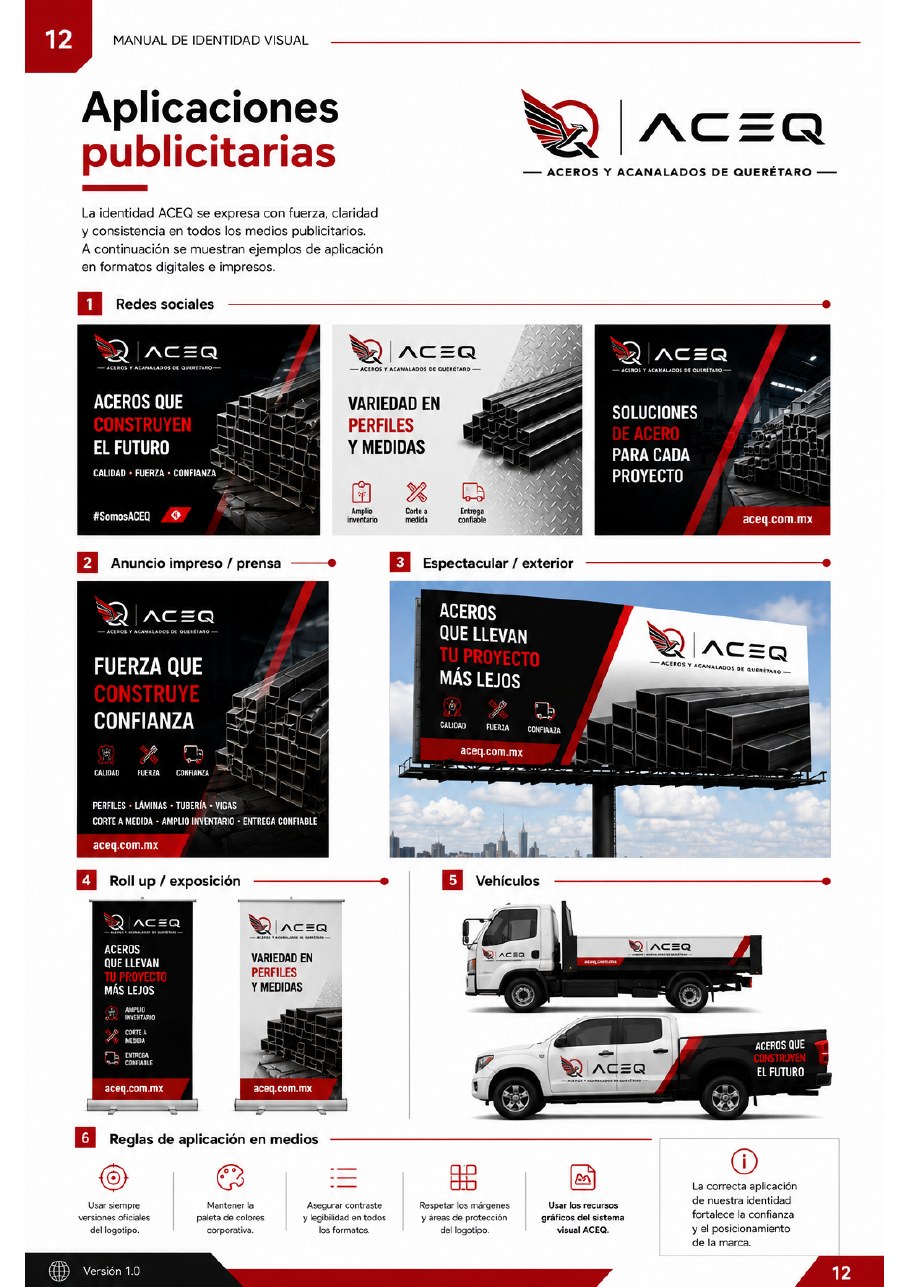 Aplicaciones publicitarias ACEQ