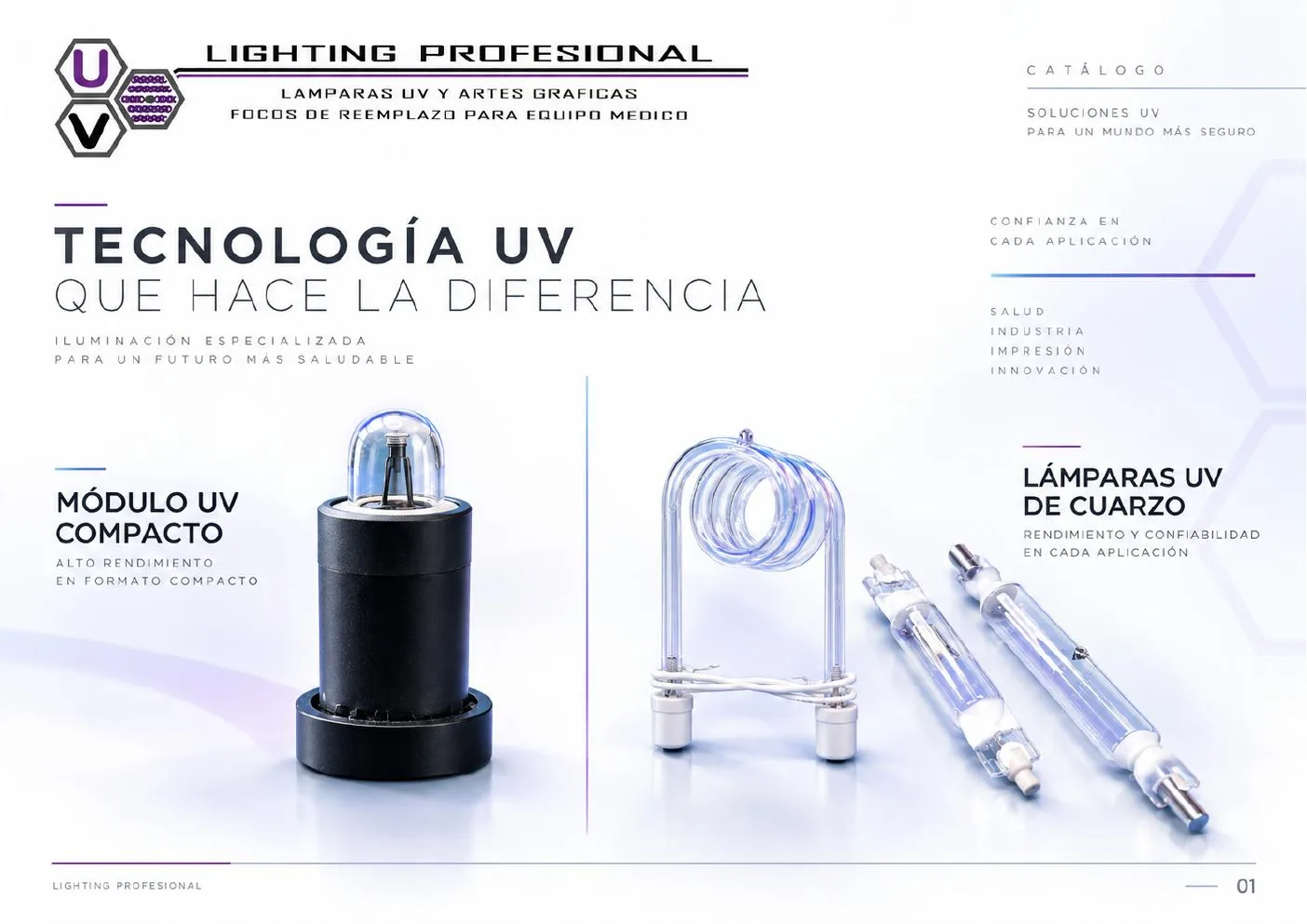 Catálogo UV Lighting Profesional, página 1
